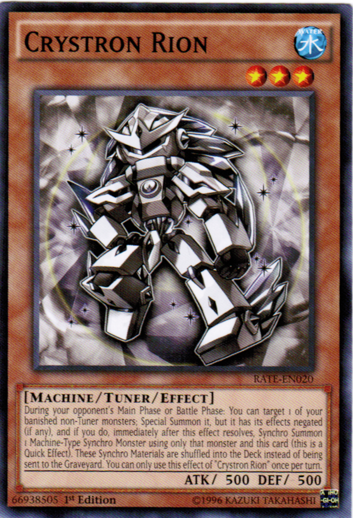 Crystron Rion [RATE-EN020] Common | Jomio and Rueliete's Cards and Comics