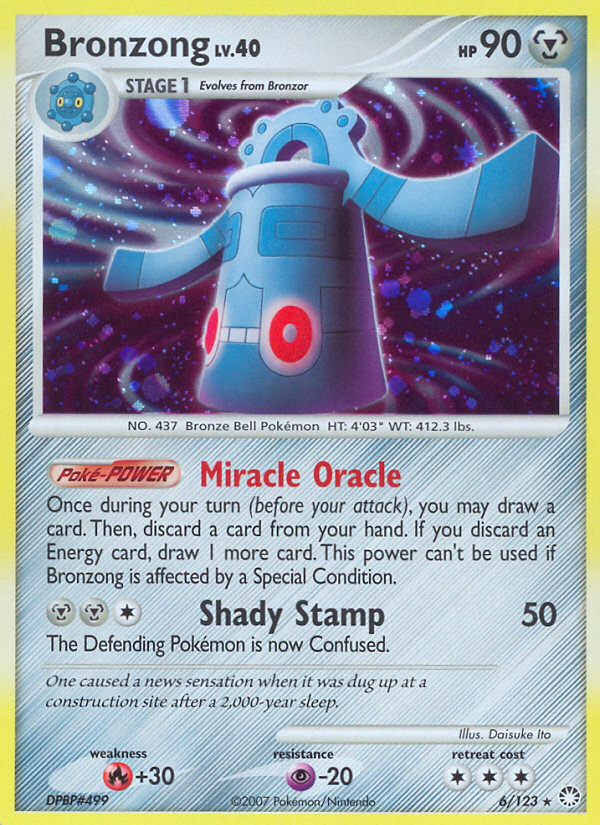 Bronzong (6/123) [Diamond & Pearl: Mysterious Treasures] | Jomio and Rueliete's Cards and Comics