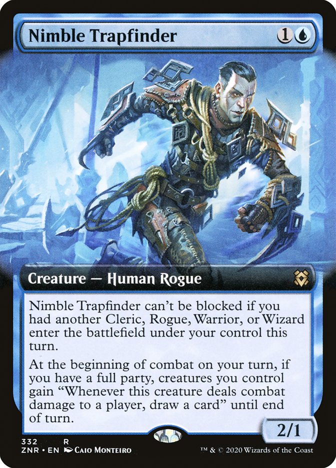 Nimble Trapfinder (Extended Art) [Zendikar Rising] | Jomio and Rueliete's Cards and Comics