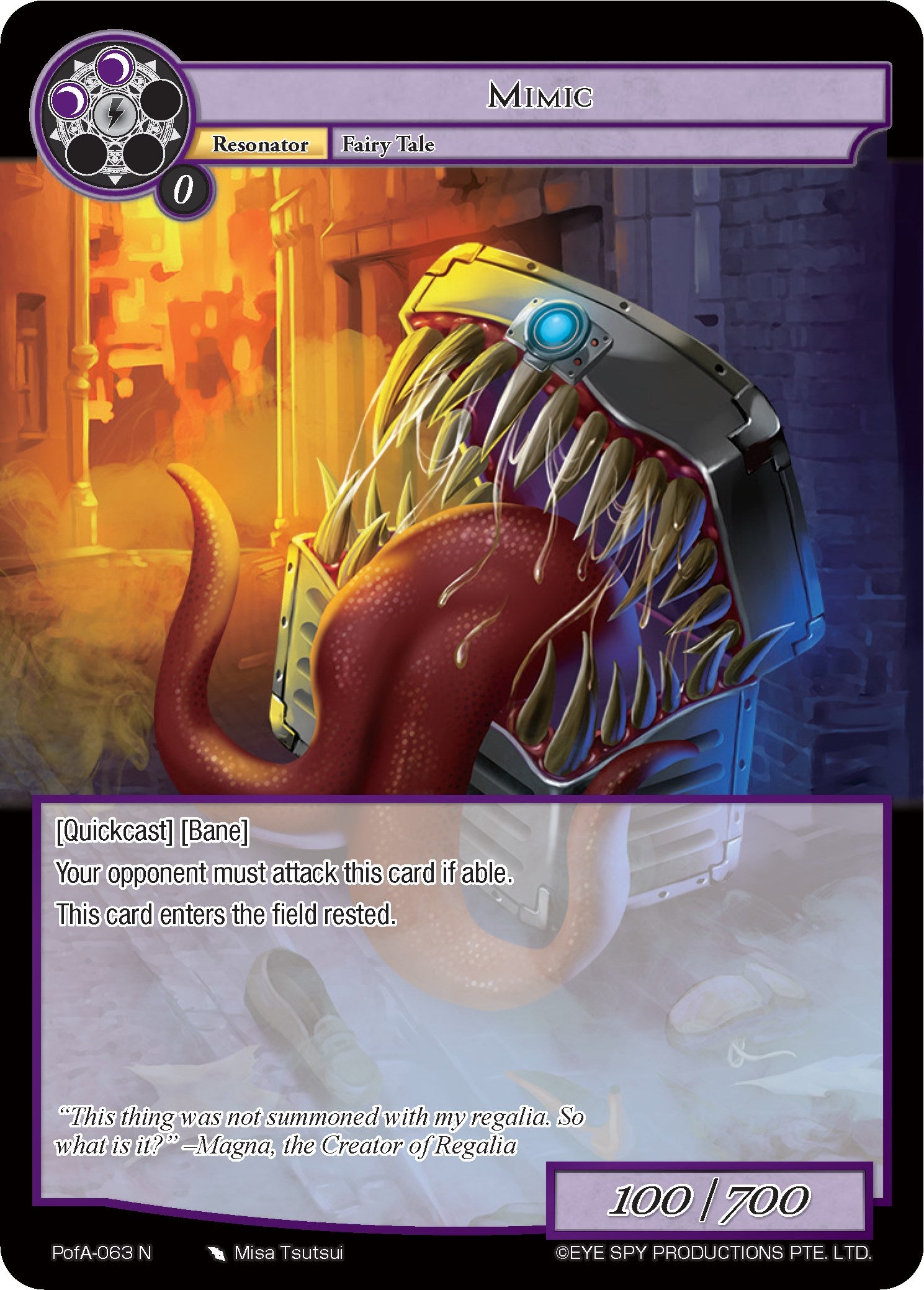 Mimic (PofA-063) [Alice Origin IV: Prologue of Attoractia] | Jomio and Rueliete's Cards and Comics