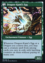 The Dragon-Kami Reborn // Dragon-Kami's Egg [Kamigawa: Neon Dynasty Prerelease Promos] | Jomio and Rueliete's Cards and Comics
