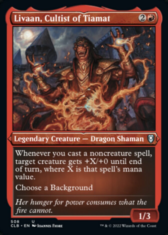 Livaan, Cultist of Tiamat (Foil Etched) [Commander Legends: Battle for Baldur's Gate] | Jomio and Rueliete's Cards and Comics