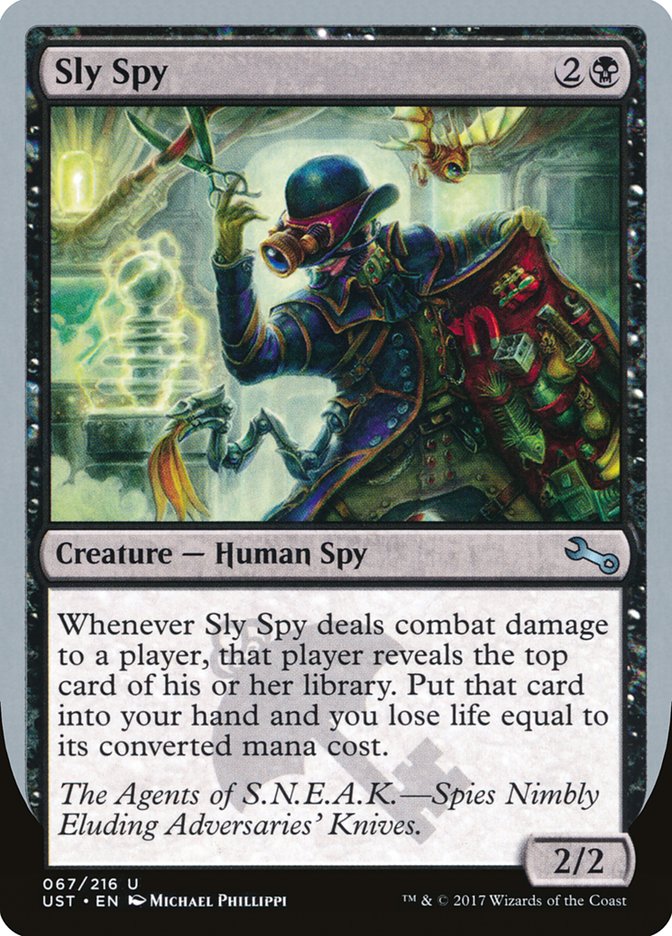 Sly Spy ("Spies Nimbly Eluding Adversaries' Knives") [Unstable] | Jomio and Rueliete's Cards and Comics