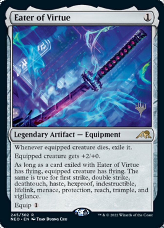 Eater of Virtue (Promo Pack) [Kamigawa: Neon Dynasty Promos] | Jomio and Rueliete's Cards and Comics