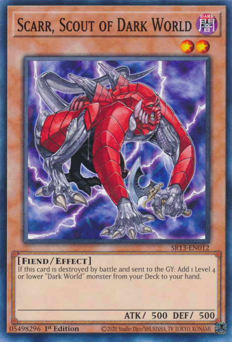 Scarr, Scout of Dark World [SR13-EN012] Common | Jomio and Rueliete's Cards and Comics