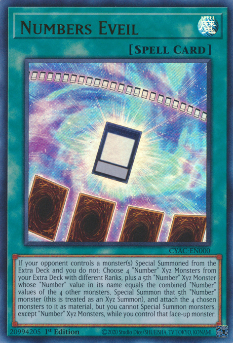 Numbers Eveil [CYAC-EN000] Ultra Rare | Jomio and Rueliete's Cards and Comics