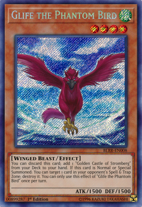 Glife the Phantom Bird [BLRR-EN008] Secret Rare | Jomio and Rueliete's Cards and Comics