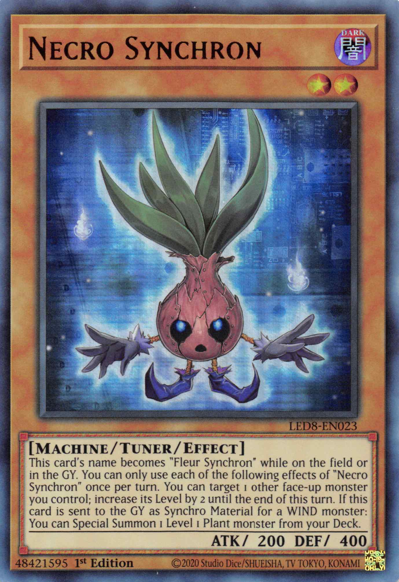 led8 yugioh card list Sauge De Fleur LED8-EN021 Ultra Rare 1st Edition Near Mint Set Legendary Duelists: Synchro Storm