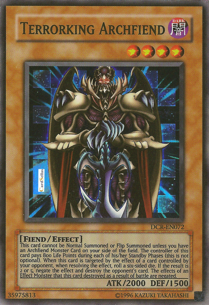 Terrorking Archfiend [DCR-EN072] Super Rare | Jomio and Rueliete's Cards and Comics