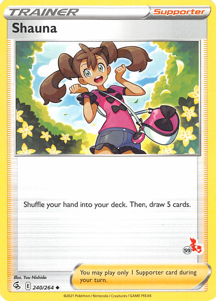 Shauna (240/264) (Cinderace Stamp #59) [Battle Academy 2022] | Jomio and Rueliete's Cards and Comics