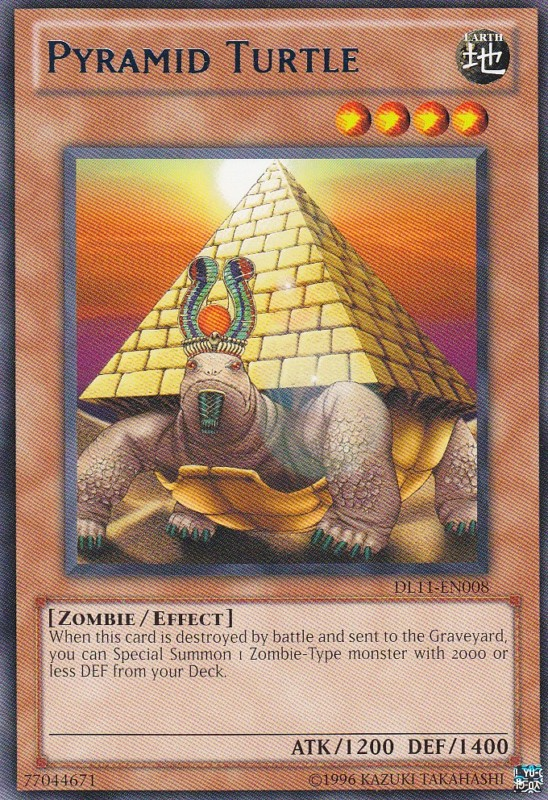 Pyramid Turtle (Blue) [DL11-EN008] Rare | Jomio and Rueliete's Cards and Comics