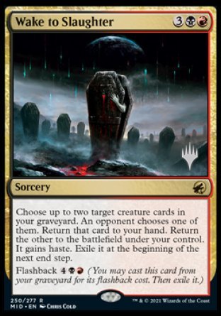 Wake to Slaughter (Promo Pack) [Innistrad: Midnight Hunt Promos] | Jomio and Rueliete's Cards and Comics