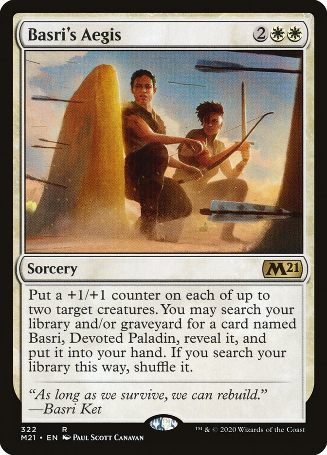 Basri's Aegis [Core Set 2021] | Jomio and Rueliete's Cards and Comics
