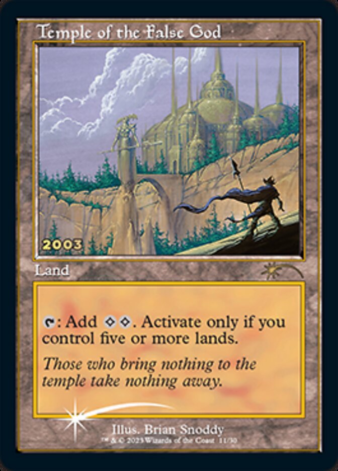 Temple of the False God [30th Anniversary Promos] | Jomio and Rueliete's Cards and Comics