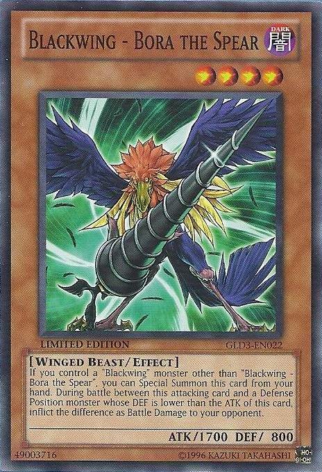 Blackwing - Bora the Spear [GLD3-EN022] Common | Jomio and Rueliete's Cards and Comics