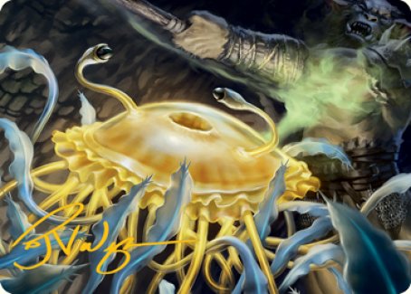 Flumph Art Card (Gold-Stamped Signature) [Dungeons & Dragons: Adventures in the Forgotten Realms Art Series] | Jomio and Rueliete's Cards and Comics