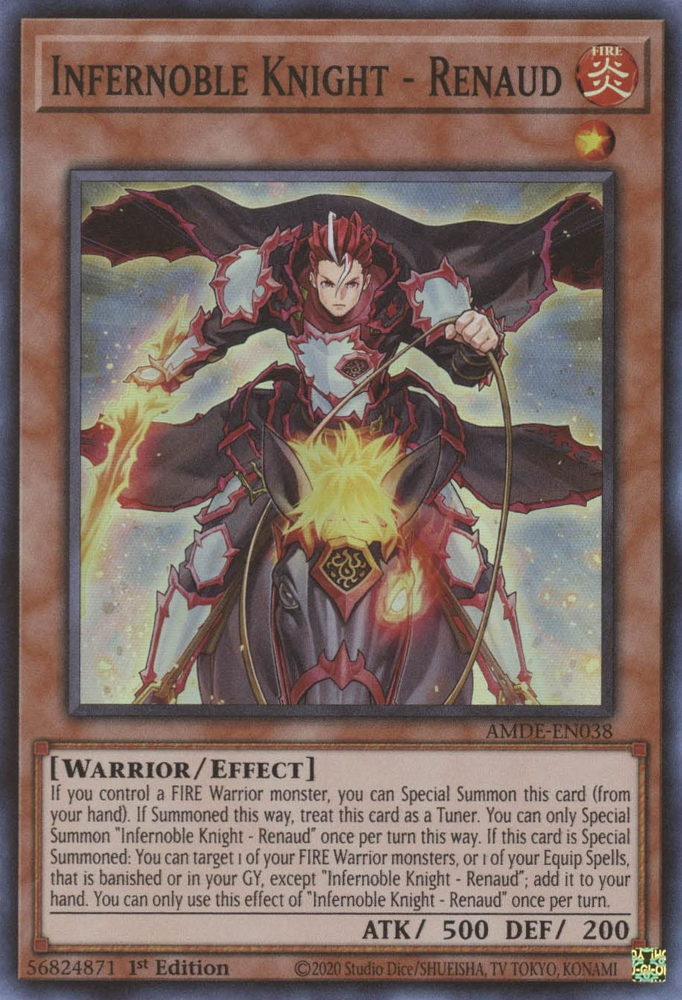 Infernoble Knight - Renaud [AMDE-EN038] Super Rare | Jomio and Rueliete's Cards and Comics