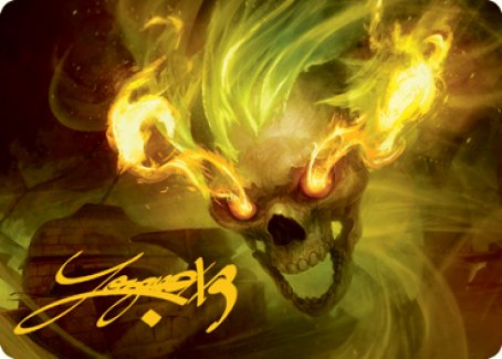 Flameskull Art Card (Gold-Stamped Signature) [Dungeons & Dragons: Adventures in the Forgotten Realms Art Series] | Jomio and Rueliete's Cards and Comics