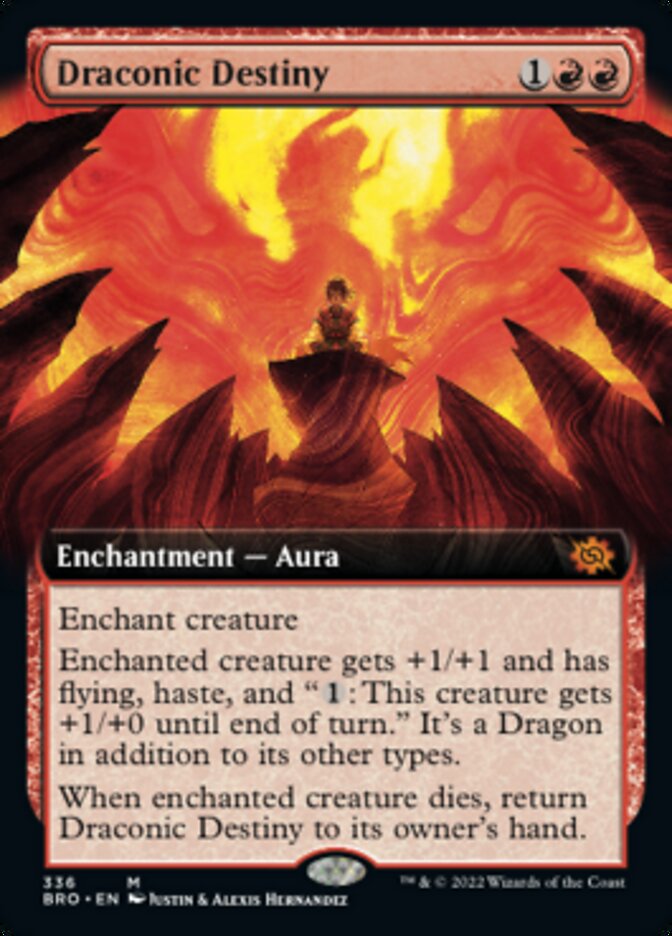 Draconic Destiny (Extended Art) [The Brothers' War] | Jomio and Rueliete's Cards and Comics