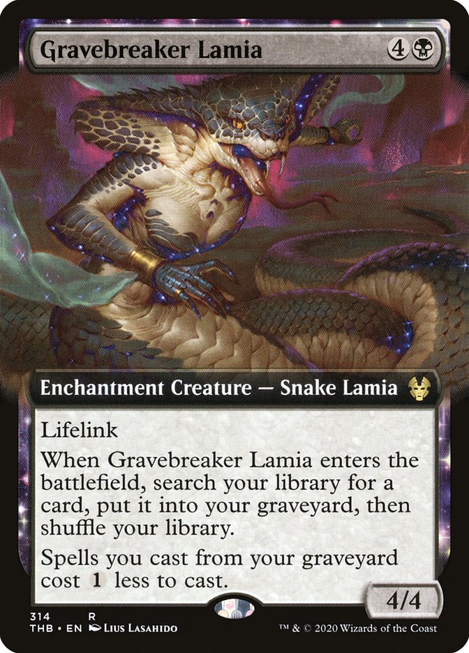 Gravebreaker Lamia (Extended Art) [Theros Beyond Death] | Jomio and Rueliete's Cards and Comics