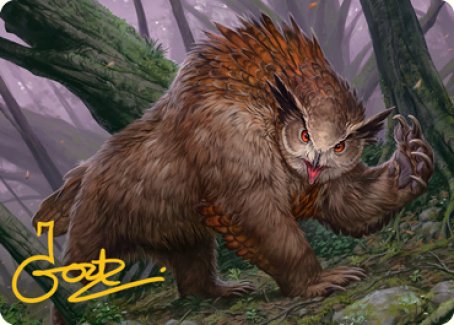 Owlbear Art Card (Gold-Stamped Signature) [Dungeons & Dragons: Adventures in the Forgotten Realms Art Series] | Jomio and Rueliete's Cards and Comics