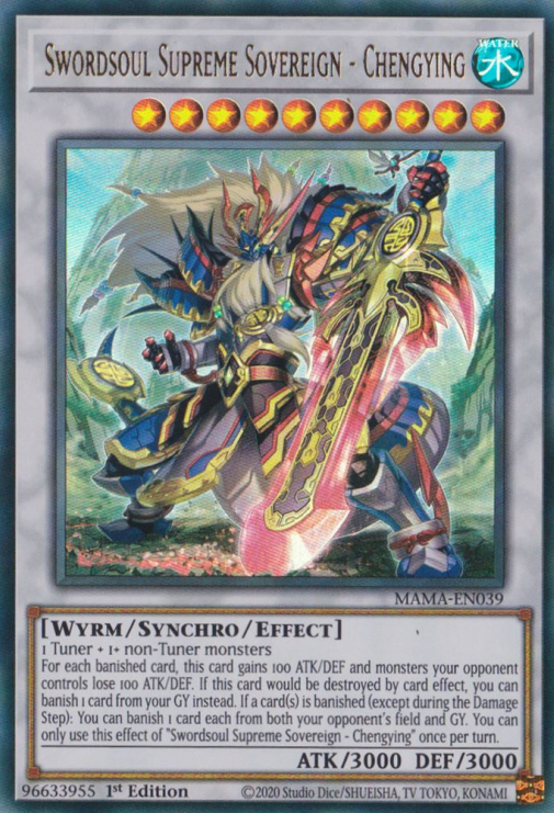 Swordsoul Supreme Sovereign - Chengying [MAMA-EN039] Ultra Rare | Jomio and Rueliete's Cards and Comics