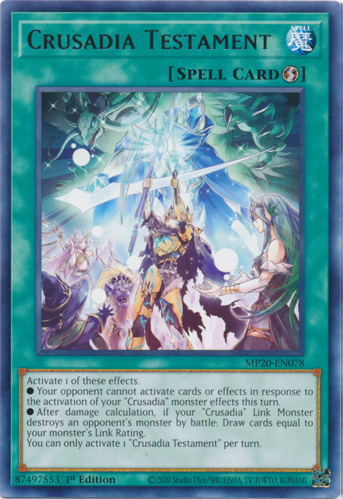 Crusadia Testament [MP20-EN078] Rare | Jomio and Rueliete's Cards and Comics