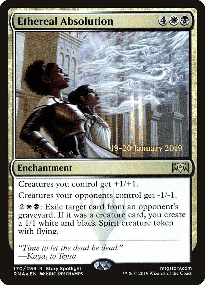 Ethereal Absolution [Ravnica Allegiance Prerelease Promos] | Jomio and Rueliete's Cards and Comics