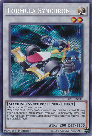 Formula Synchron [LC5D-EN041] Secret Rare | Jomio and Rueliete's Cards and Comics