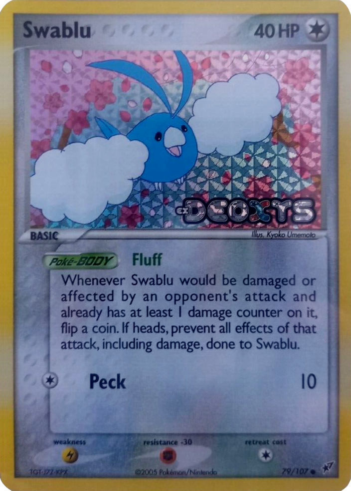 Swablu (79/107) (Stamped) [EX: Deoxys] | Jomio and Rueliete's Cards and Comics