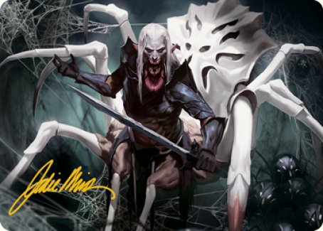 Drider Art Card (Gold-Stamped Signature) [Dungeons & Dragons: Adventures in the Forgotten Realms Art Series] | Jomio and Rueliete's Cards and Comics