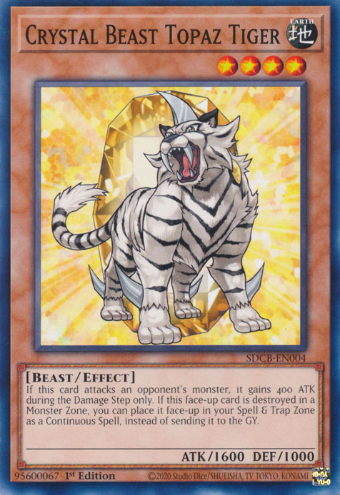 Crystal Beast Topaz Tiger [SDCB-EN004] Common | Jomio and Rueliete's Cards and Comics
