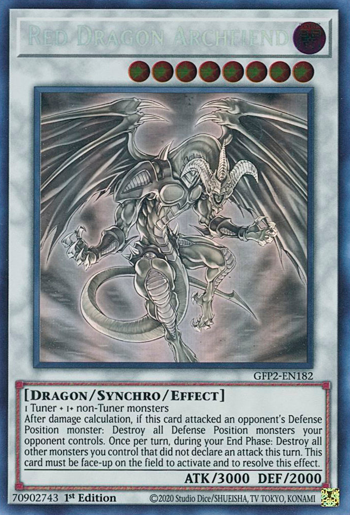 Red Dragon Archfiend [GFP2-EN182] Ghost Rare | Jomio and Rueliete's Cards and Comics