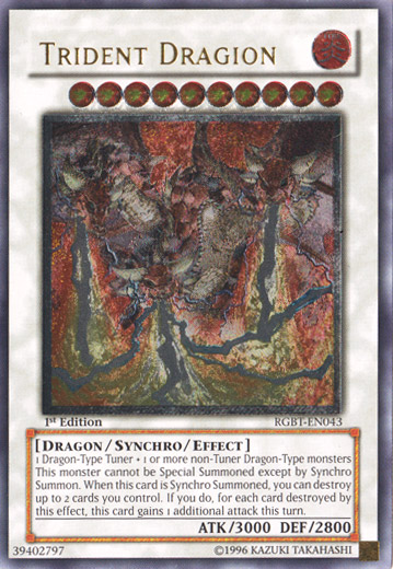 Trident Dragion (UTR) [RGBT-EN043] Ultimate Rare | Jomio and Rueliete's Cards and Comics
