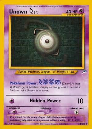 Unown [Z] (60/105) [Neo Destiny Unlimited] | Jomio and Rueliete's Cards and Comics