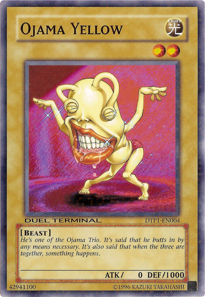 Ojama Yellow [DTP1-EN004] Common | Jomio and Rueliete's Cards and Comics