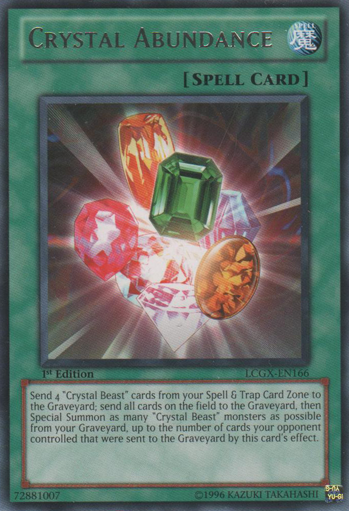 Crystal Abundance [LCGX-EN166] Rare | Jomio and Rueliete's Cards and Comics