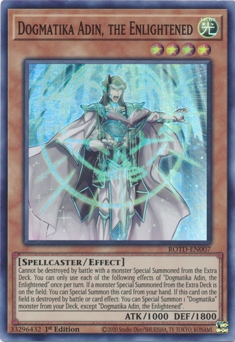 Dogmatika Adin, the Enlightened [ROTD-EN007] Super Rare | Jomio and Rueliete's Cards and Comics