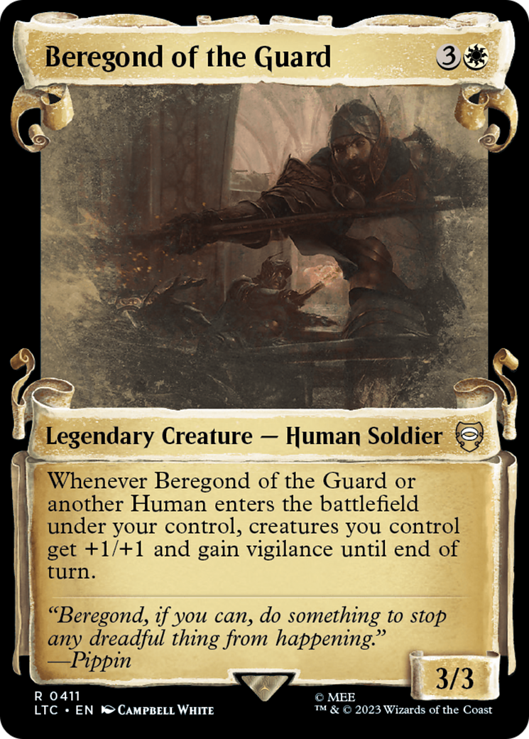 Beregond of the Guard [The Lord of the Rings: Tales of Middle-Earth Commander Showcase Scrolls] | Jomio and Rueliete's Cards and Comics