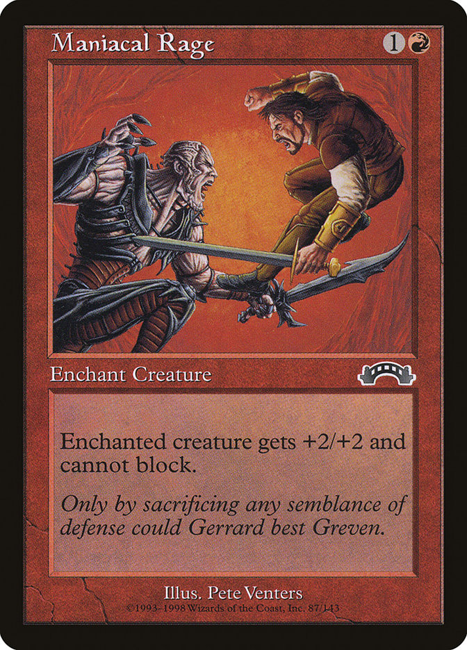 Maniacal Rage [Exodus] | Jomio and Rueliete's Cards and Comics