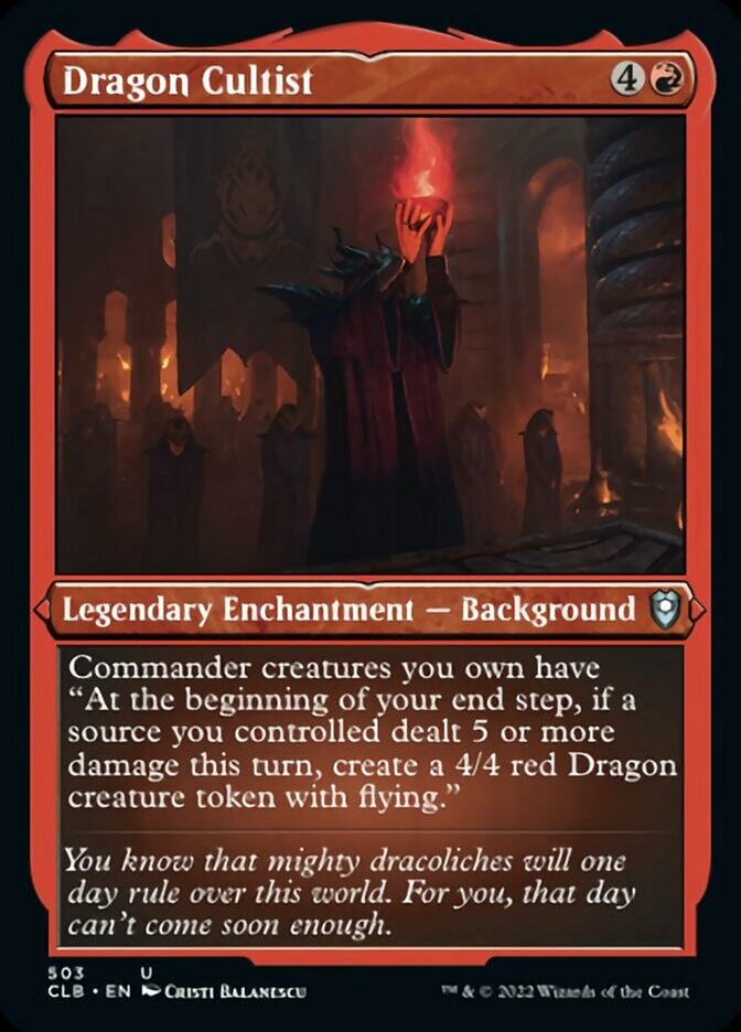 Dragon Cultist (Foil Etched) [Commander Legends: Battle for Baldur's Gate] | Jomio and Rueliete's Cards and Comics
