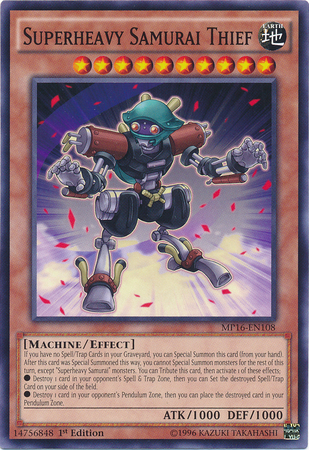 Superheavy Samurai Thief [MP16-EN108] Common | Jomio and Rueliete's Cards and Comics