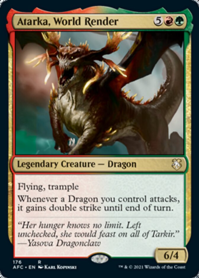 Atarka, World Render [Dungeons & Dragons: Adventures in the Forgotten Realms Commander] | Jomio and Rueliete's Cards and Comics