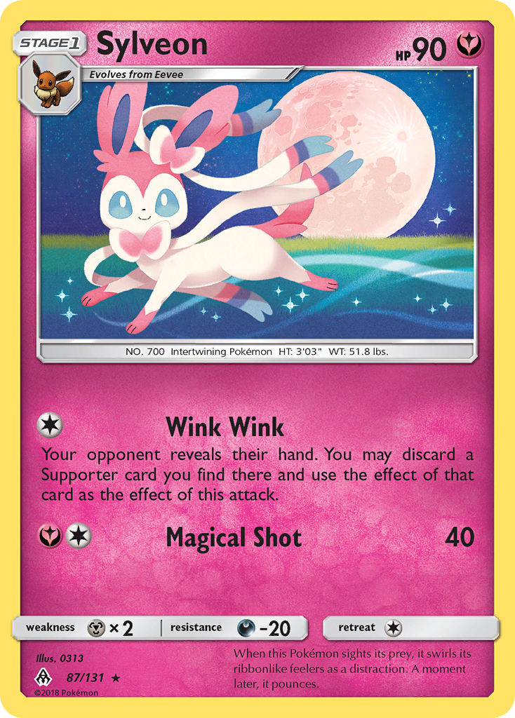 Sylveon (87/131) [Sun & Moon: Forbidden Light] | Jomio and Rueliete's Cards and Comics