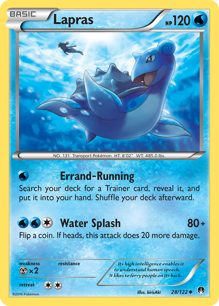 Lapras (28/122) [XY: BREAKpoint] | Jomio and Rueliete's Cards and Comics