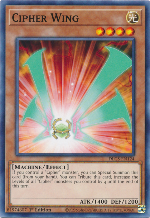 Cipher Wing [DLCS-EN124] Common | Jomio and Rueliete's Cards and Comics