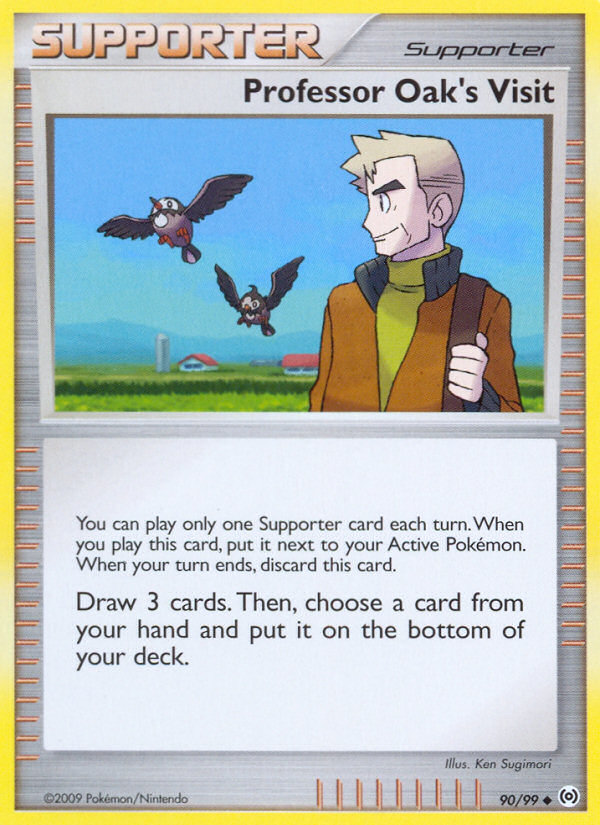 Professor Oak's Visit (90/99) [Platinum: Arceus] | Jomio and Rueliete's Cards and Comics