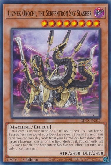 Gizmek Orochi, the Serpentron Sky Slasher [SDCS-EN020] Common | Jomio and Rueliete's Cards and Comics