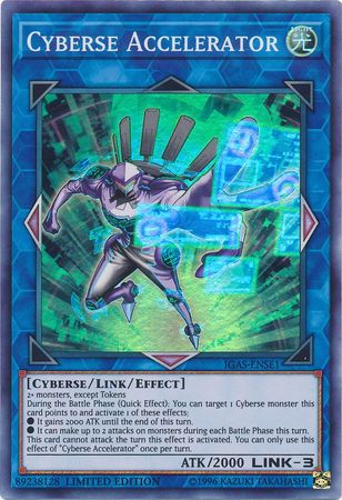 Cyberse Accelerator [IGAS-ENSE1] Super Rare | Jomio and Rueliete's Cards and Comics