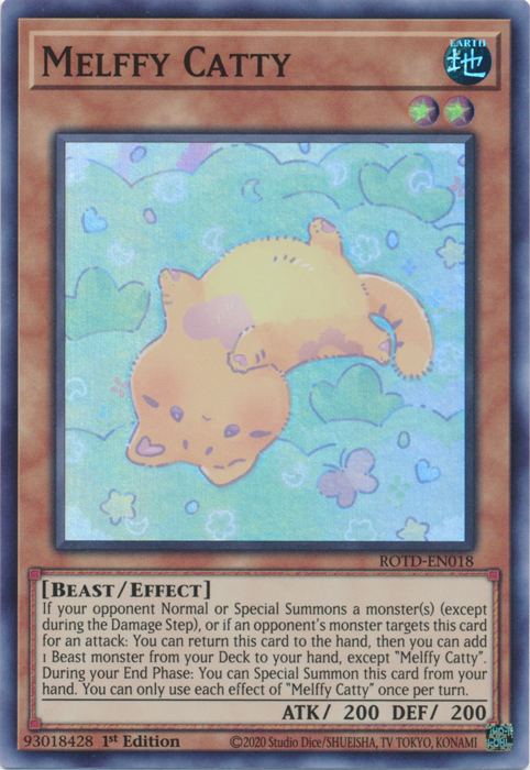 Melffy Catty [ROTD-EN018] Super Rare | Jomio and Rueliete's Cards and Comics